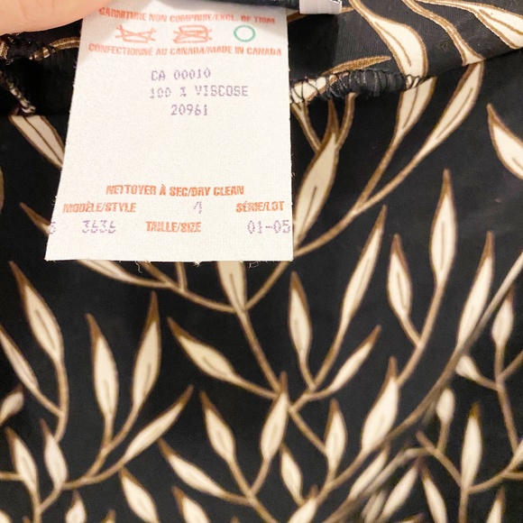 The Work 2 Piece Floral Tank & Skirt Set Black 4 S - Picture 9 of 10